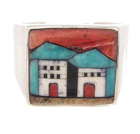 Multicolor Jewelry Native American Design Ring Size 11-3/4 YS66902
